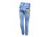 Ультрамодные рваные джинсы-стрейч с аппликацией, для девочек, арт. 580647.