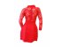 Красное платье с кружевными рукавами и спиной, арт. 560726.