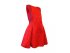 Красное платье с отделкой стразами, арт. 560925.