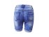 Голубые облегченные шорты для девочек, арт. I34232.