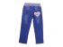 Голубые джинсы с принтом из пайеток, арт. I34326.