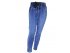 Модные утепленные джинсы на мягкой резинке, арт. I34539.