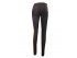 Черные брюки - стрейч  с кожаными вставками, для девочек, арт. А14647.