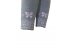 Светло-серые двойные гамаши с принтом , для девочек, арт. 6004М.