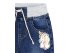 Стильные джинсы на резинке, с яркой аппликацией, арт. I34800.