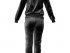 Практичный велюровый костюм с модной отделкой атласными лентами, арт. S09002.