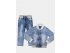 Стильная голубая джинсовая куртка для девочек, арт. I34250-8.