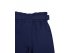 Синие школьные брюки  на резинке, с пояском, для девочек, арт. А20039.