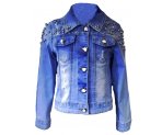 Стильная джинсовая куртка для девочек, арт. I33053-8.
