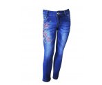 Яркие джинсы со стразами, для девочек, арт. I31736.
