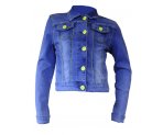 Облегченная джинсовая куртка для девочек, арт. I33688-8.