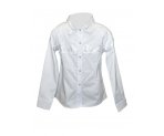 Белая блузка с кружевной отделкой, арт. L067.