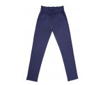 Синие брюки на мягкой резинке, для девочек, арт. А20037-1.