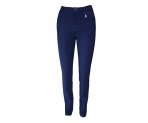 Синие прямые брюки для школы, для девочек, арт. А19057-1.