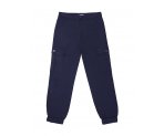 Утепленные синие брюки-джоггеры для мальчиков, арт. М14135.