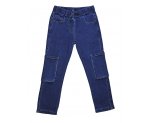 Утепленные джинсы на резинке  для мальчиков, арт. AV21002.