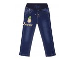 Стильные джинсы с ярким принтом, для  девочек, арт. i34288.