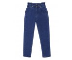 Стильные утепленные джинсы-момы, для девочек, арт. I34816.