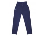 Синие утепленные брюки для девочек, арт. А20044.