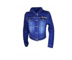 Ультрамодная укороченная джинсовая куртка для девочек, арт. ТК487-8.