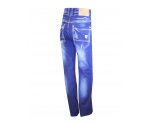 Стильные джинсы-стрейч с модными потертостями, для мальчиков, арт. М12105.