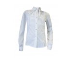 Белая блузка на пуговицах, длинный рукав, арт. 598508.
