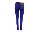 Темно-синие джинсы-стрейч для девочек, арт. I32665.