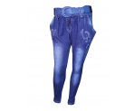 Ультрамодные джинсы-галифе для девочек, ремень в комплекте, арт. I6335.