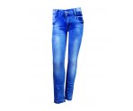 Стильные голубые джинсы-стрейч для девочек,арт. I32212.