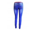 Зауженные джинсы-стрейч, ремень в комплекте, арт. CZ-0223.