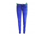 Зауженные джинсы-стрейч для девочек, подтяжки в комплекте, арт. CZ-0224.