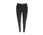 Черные утепленные брюки-стрейч для девочек, арт. А15521.