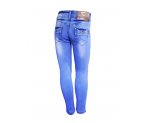 Стильные голубые джинсы-стрейч для девочек,арт. I32628.