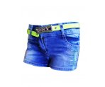 Интересные джинсовые рваные шорты для девочек, арт. 580379.