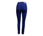Темно-синие джинсы-стрейч с завышенной талией, для девочек, арт. I32664.