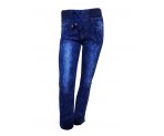 Интересные  джинсы на резинке ,с ярким принтом, арт. I33227.