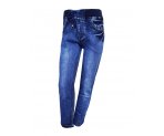 Модные потертые джинсы-стрейч на резинке, для мальчиков, арт. М12793.