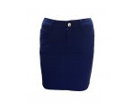 Оригинальная синяя юбка - стрейч для девочек, арт. I33393.