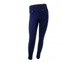Утепленные синие  брюки-стрейч для девочек, арт. Е13518.