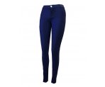 Синие утепленные брюки-стрейч для девочек, арт. Е14671.