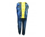 Джинсовый костюм для мальчиков,жилет + брюки,  арт. М12835-8/М12835.