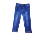 Стильные зауженные джинсы-стрейч  для мальчиков, арт. М13208.