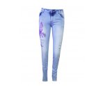 Интересные джинсы для девочек, арт. 580711-1.