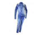 Стильный джинсовый костюм со звездами, для девочек, арт. I33561-8/I33561.