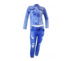 Интересный джинсовый костюм для девочек, арт.  I33564-8/I33564.