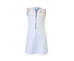 Спортивное белое хлопковое платье для  девочек, арт. 700917.