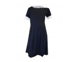 Оригинальное черное школьное платье с коротким рукавом,  для девочек, арт. К701494.