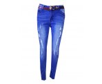 Ультрамодные джинсы-бойфренды для девочек, ремень в комплекте, арт. G38.