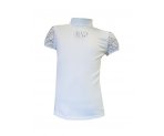 Белая трикотажная блузка для девочек, арт. К701478.