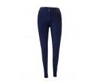 Синие утепленные брюки на резинке, для девушек, арт. A17017-1.